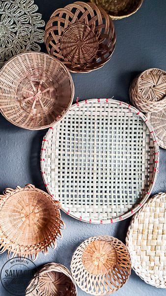 Create Vintage Basket Wall Art Salvaged Living - Using Baskets As Wall Decor