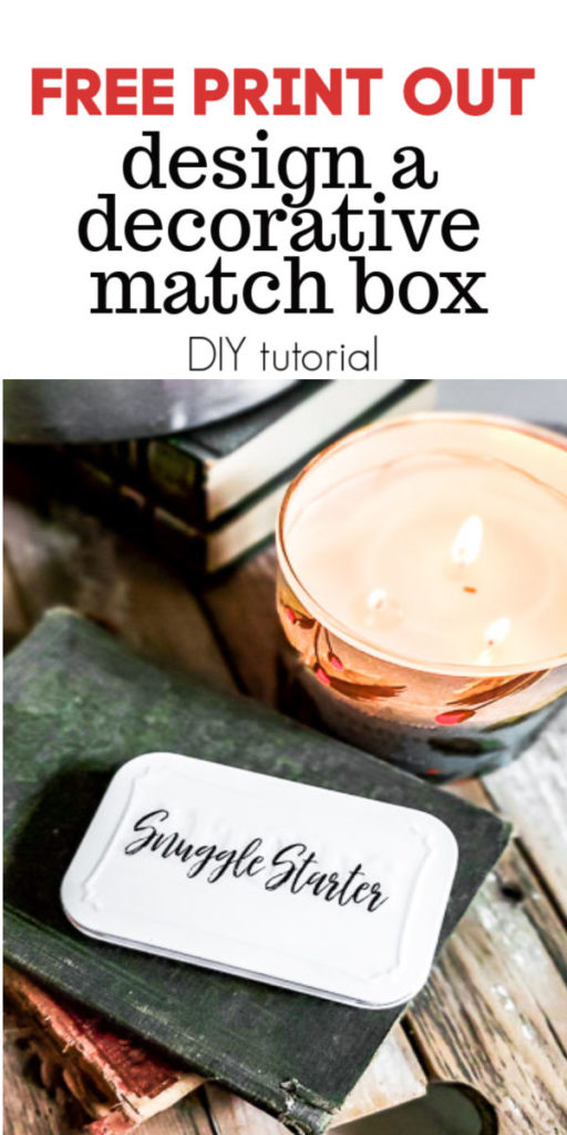 DIY Match box matches in a jar project to make a beautiful way to display matches in your home next to your favorite candle or fireplace. This match box decor tutorial comes with a free printable download for you to make your own decorative match holder! #matchsayings #giftideas #longmatches 