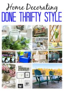 Thrifty ideas for decorating your home on a budget using old books. Great decor tips for thrifty style that is on trend. #budgetdecor #affordablestyle #vintagebooks #thriftingtips