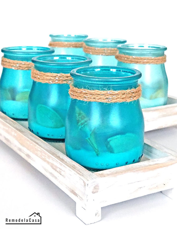 Oui Yogurt Jar Simple Christmas Craft - the House house  Christmas jars,  Easy christmas crafts, Crafts with glass jars