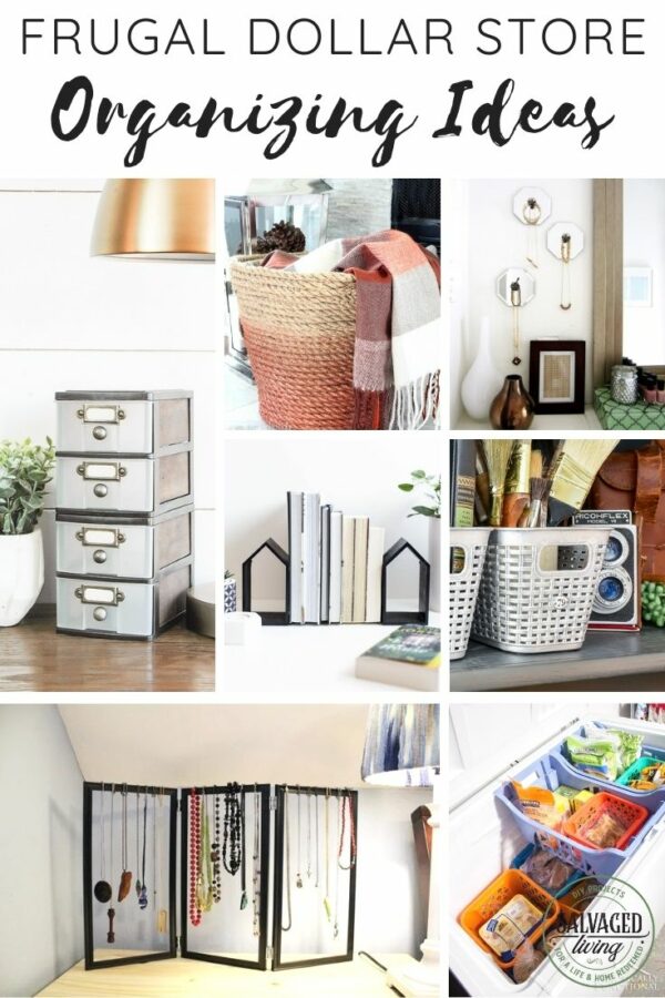 Dollar Store Organizing Ideas - Salvaged Living