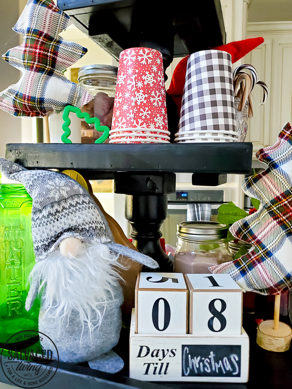 Get some fun and budget friendly Christmas hot chocolate bar ideas here! Everyone loves a good hot cocoa station for Christmas and the dollar store and Walmart are great spots for hot chocolate bar decor. Plus a few DIY projects to add to the mix! Have fun dressing up the perfect holiday beverage station! #hotchocolatebardideas #hotcocoabar #christmasdecorideas