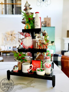 Get some fun and budget friendly Christmas hot chocolate bar ideas here! Everyone loves a good hot cocoa station for Christmas and the dollar store and Walmart are great spots for hot chocolate bar decor. Plus a few DIY projects to add to the mix! Have fun dressing up the perfect holiday beverage station! #hotchocolatebardideas #hotcocoabar #christmasdecorideas