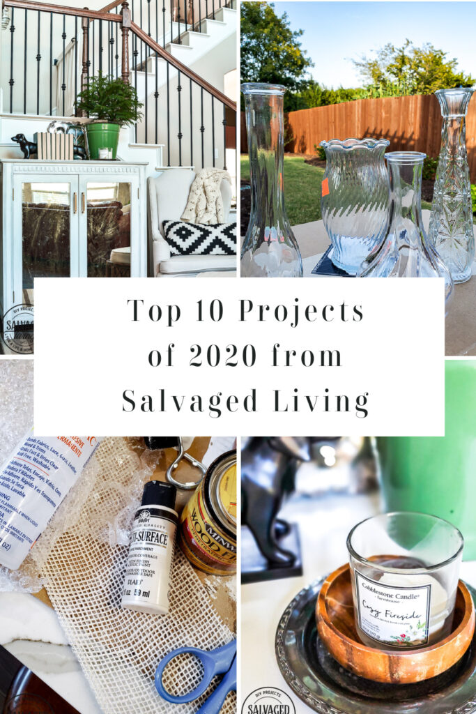 Check out the top 10 projects of 2020 from Salvaged Living! These easy DIY projects are so fun to go through and see what the readers resonated with the most in the crazy year of 2020! #bestDIY #easyDIY #yearinreview #topDIYprojects
