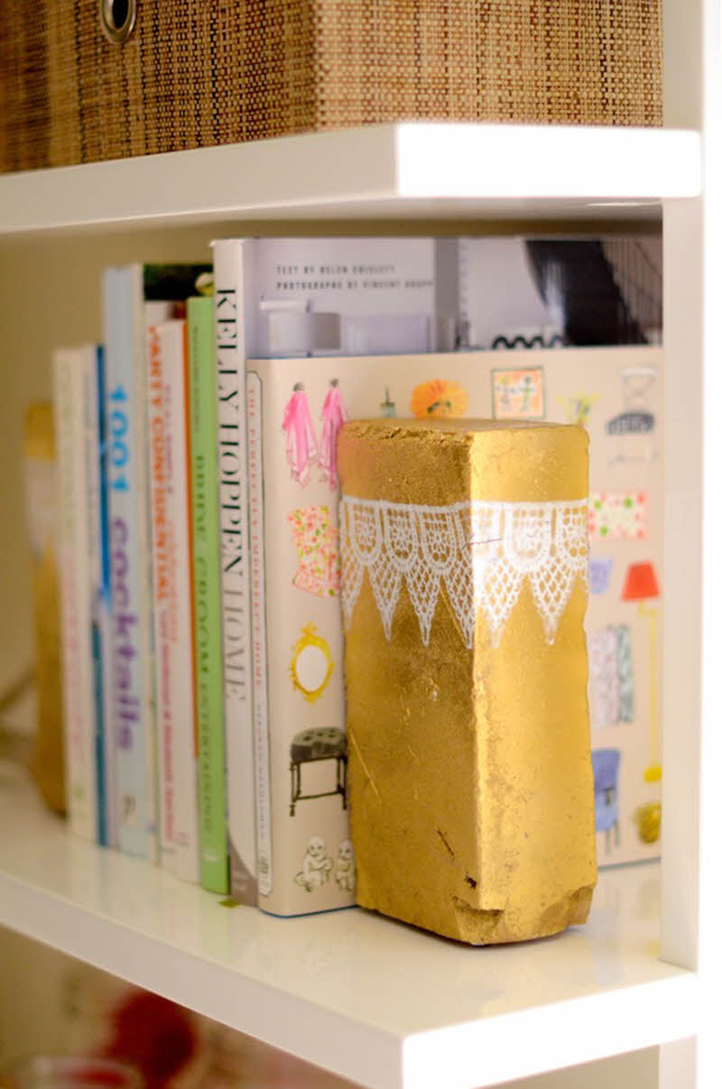 21 Amazing DIY Bookend Projects That You Will Love Salvaged Living   DIY Bookend Projects 7 