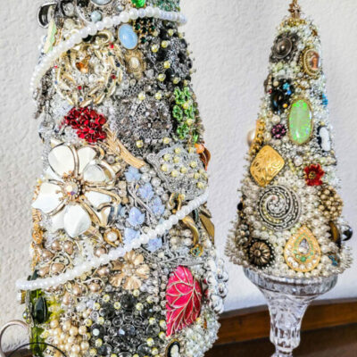 DIY Vintage Jewelry Tree Tutorial