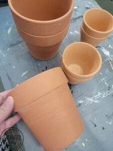 stamping terra cotta pots