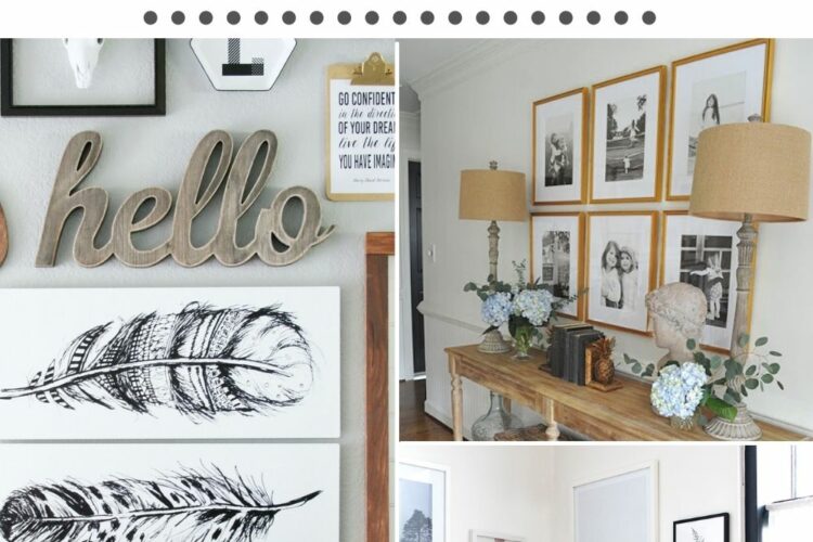 15 DIY Gallery Wall Ideas That Won't Break The Bank pin collage with text overlay