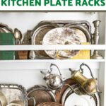 kitchen plate racks pin image with text overlay