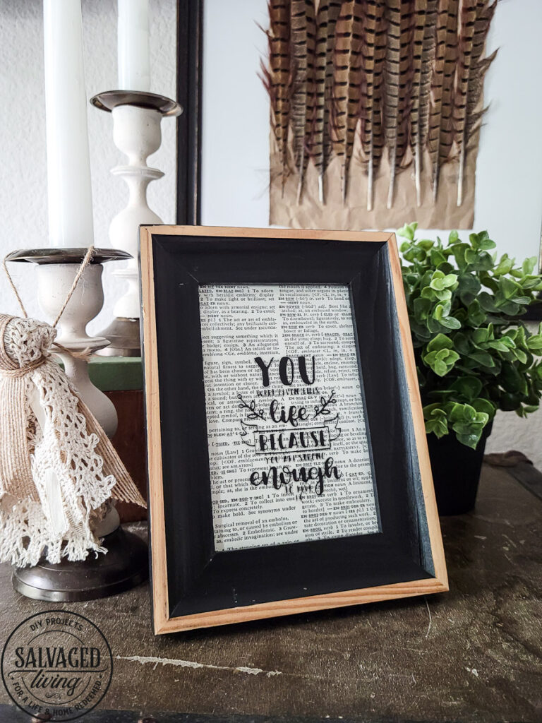 creative picture frame makeover