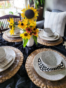 I got new dishes at Wal-Mart. It was time to freshen up after my divorce and throw out the old plates that were a wedding gift 20 years ago. I love these fun spunky new dishes for our everyday wear. Not to mention they are so affordable! #walmartfind #tableware #placesetting #newdishes #tablescape