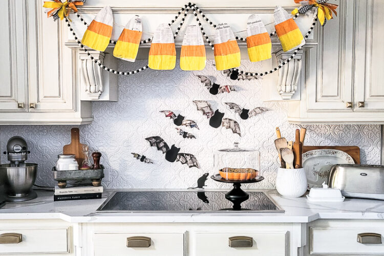 3 budget friendly DIY Halloween decorations are precious and so simple to make yourself. These Halloween decor ideas use newspaper as the main craft supply so you can create new Halloween decor that won't break the bank - turn those scary headlines into crafty decor instead! #papercraft #DIYHalloweenDecor #Halloweencraft #budgetHalloweenideas