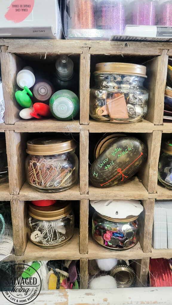 Here are some ideas for creative organizing in the new year using vintage finds or upcycles to add organization and storage to your home for a look that keeps your home in order with your style! 