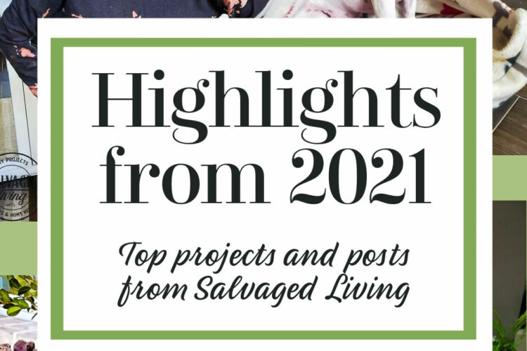 Highlights from 2021 - the top projects and posts from the Salvaged Living Blog, here to inspires you in the new year for a life and home redeemed.
