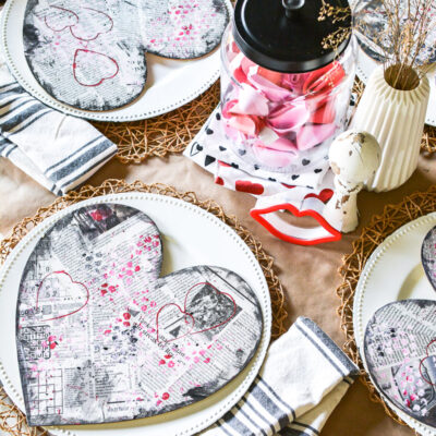 Simple Valentine’s Day Table Idea