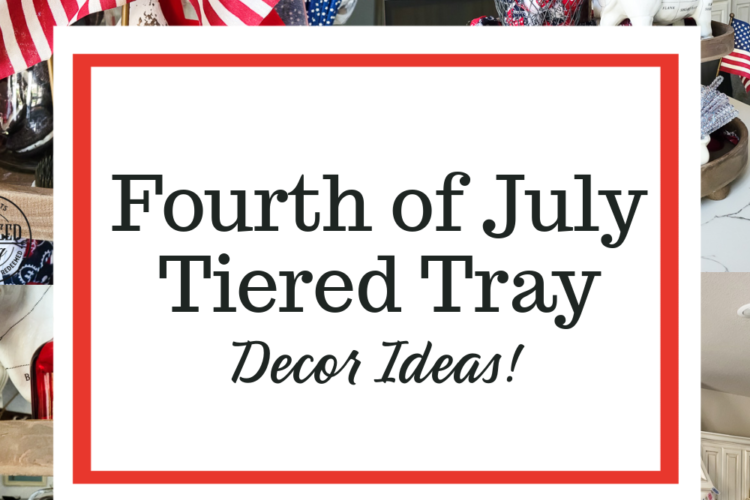 Fourth of July Tiered Tray Decor Ideas