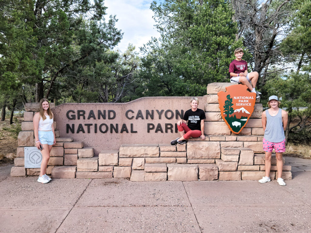 An RV vacation to the Grand Canyon, follow along on our Grand Canyon vacation adventure and see how this single mom took her kids on an epic road trip! #grandcanyonrv #singlemomtrip 