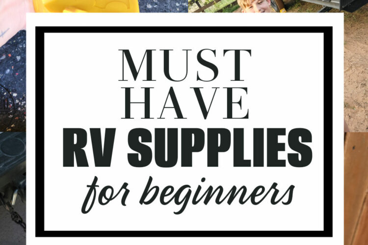Here is a list of must-have items for your rv, this is a great list for beginner rv excursions. There is a lot to learn about taking camper vacations and towing an rv, but you can do it and the reward is so fun. This list of items to have for your RV will definitely help you get started camping! #rvadventures #rvwomen #beginnerrv #greatoutdoors