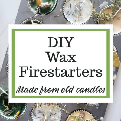 DIY Wax Firestarters from Old Candles