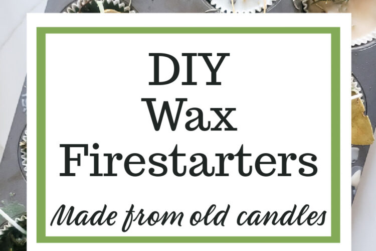 what to use the wax in your old candles instead of throwing it out? Try this idea for old candles - DIY fire starters are perfect for getting a fire started and making your fire smell amazing! #fireaccessory #firestarter #winterproject