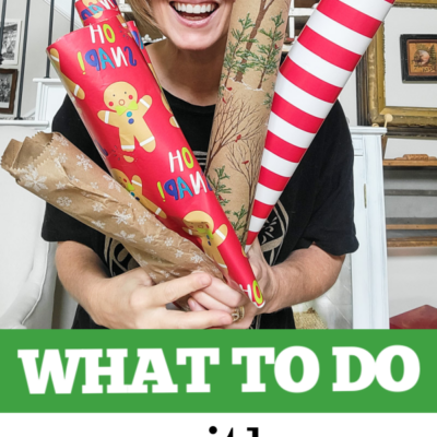 WHAT TO DO WITH LEFTOVER WRAPPING PAPER