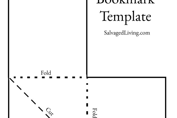 With this free corner bookmark template you can create endless corner bookmarks from cardboard, fabric or whatever scraps you have on hand. Corner bookmarks really stay in place and hold your place in a book plus they are great gifts, perfect to personalize and budget friendly to craft! #boomark #5mincraft #cardboardcraft #DIYgiftidea