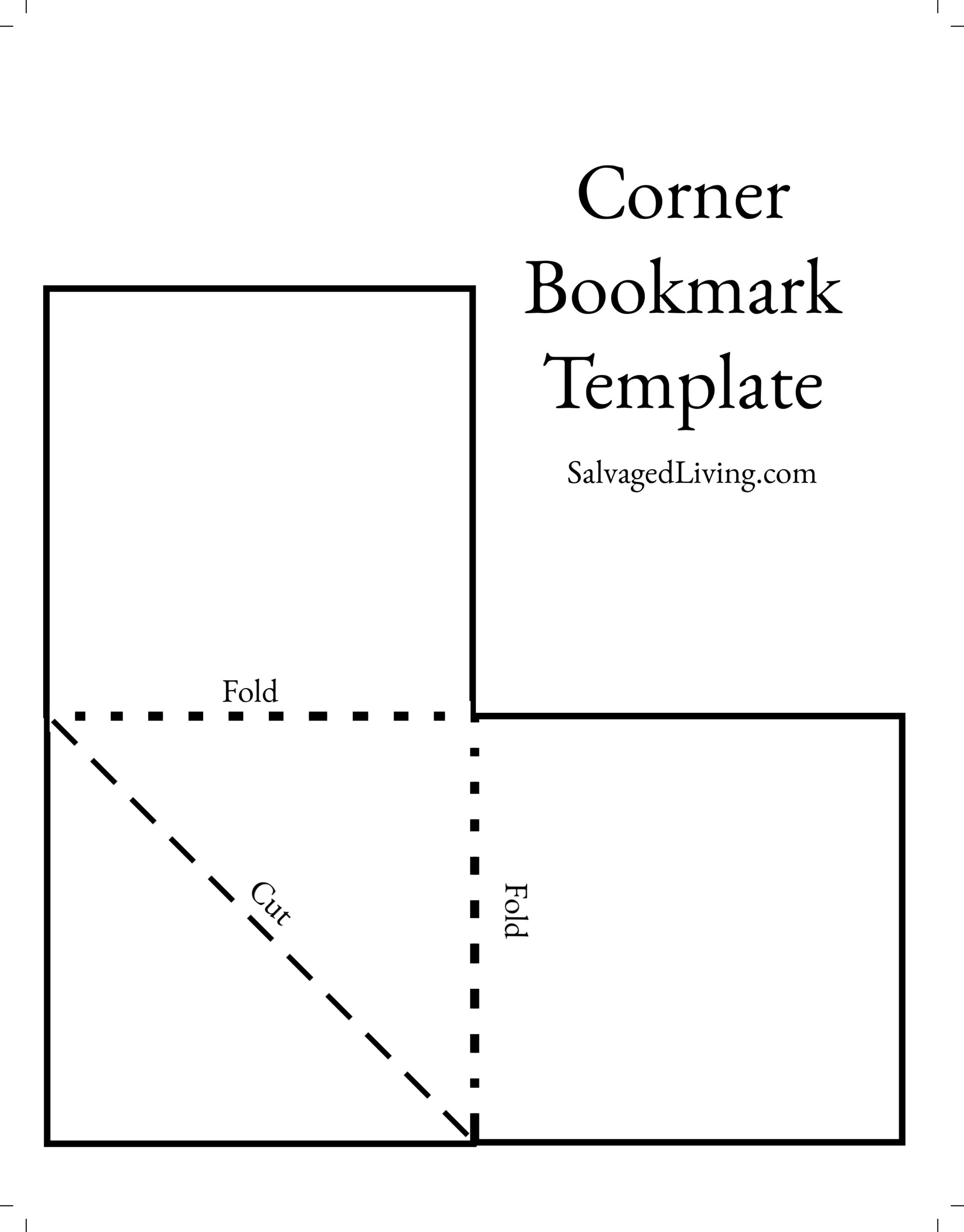 How To Make A Corner Bookmark (Free Template)