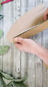 Watch cardboard get a mulligan as we recycle it into beautiful spring and easter decor in a matter of minutes! #easterdecor #springdecor #cardboardrecycle #easydiy #budgetfriendlyeasterdecor