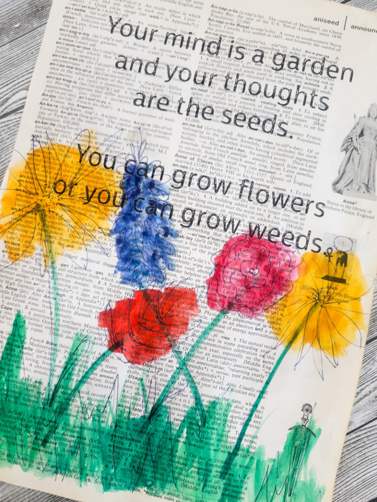 Your mind is a garden and your thoughts are the seeds. You can grow flowers or you can grow weeds. This is SUCH a powerful statement, and oh so true! Grab your free print here and keep this reminder on display! #inspiration #free #printable #flowers #diy