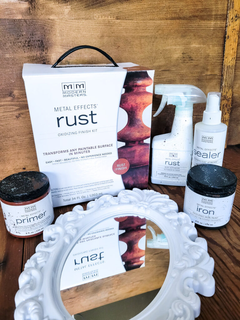 Rusting plastic is now made possible with Modern Masters Metal Effects Rust Oxidizing Finish Kit and let me tell you... it's incredible AND easy! Incredibly Easy!! I'm about to tell you how... brace yourself for this magic! #rust #dollarstoreupcycle #plastic 