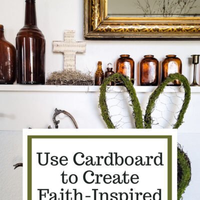 Use Cardboard to Create Faith-Inspired Decor