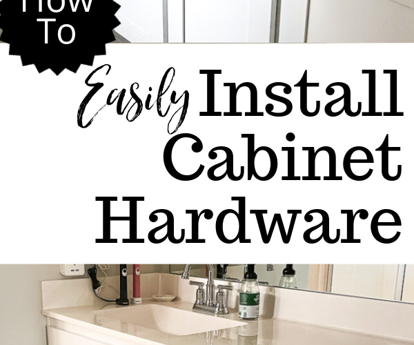 Adding beautiful hardware to your cabinets is easier than you might think... no contractor needed! Just a couple tools, a little time, and a little patience! After reading this, you'll want to add hardware to every cabinet in your home! #cabinethardware #cabinetjewelry #howto #cabinetpulls #cabinetknobs #easilyinstallcabinethardware