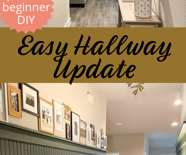 If you're in need of an easy hallway update, I've got just the thing for you! It's budget friendly and doable...even for beginners!