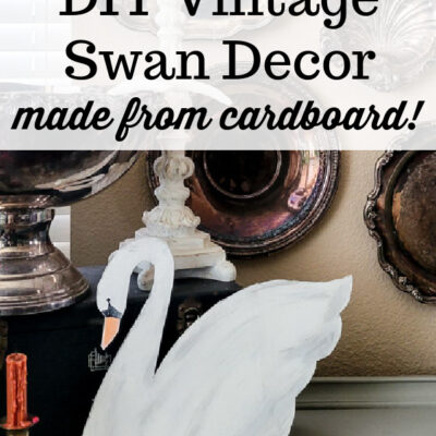 DIY Vintage Swan Decor With Free Pattern