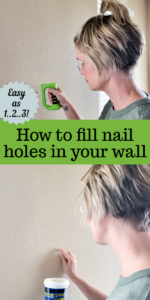 Hang that picture with confidence and don't look back! I'm about to show you how to easily fill nail holes in your wall! #holeinwall #fillholes #hammerfist
