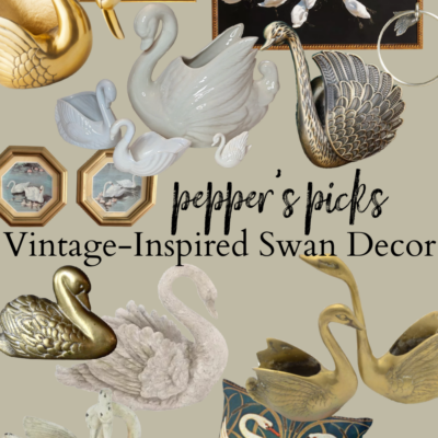 Vintage-Inspired Swan Decor