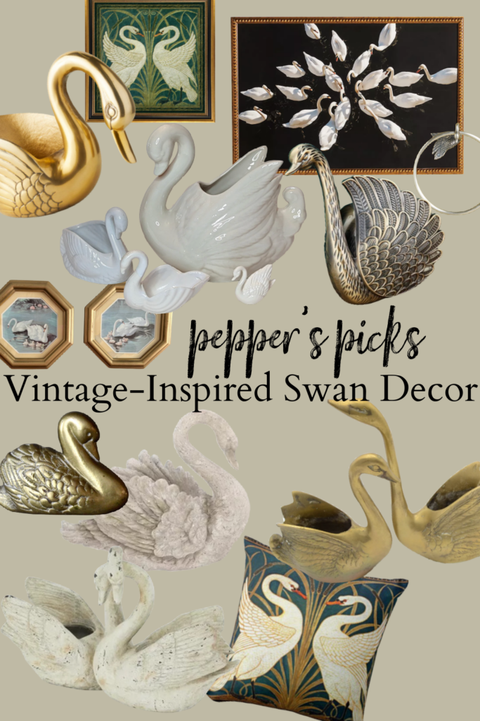 Vintage-inspired swan decor is just what you need to add elegance, class, beauty, and whimsy to ANY space!