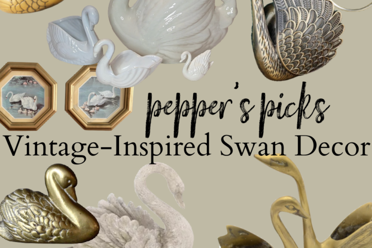 Vintage-inspired swan decor is just what you need to add elegance, class, beauty, and whimsy to ANY space!