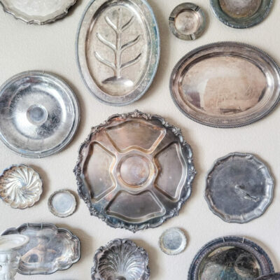 How to Hang Silver Platters & Create a Gallery Wall!