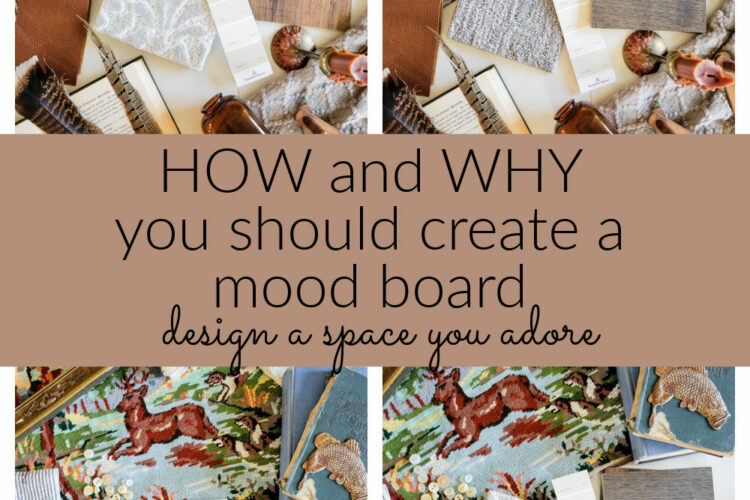 Create a mood board to design the room of your dreams! Mood boards have a ton of benefits, I'll walk you through the inspiration behind this vintage design mood board with flooring from Carpet One Floor & Home using their popular flooring choices for 2023. #carpetone #homedecor #interiordesign #flooring #moodboard #vintagedesign #vintagebedroom #vintagedecorideas #vintageinspiration
