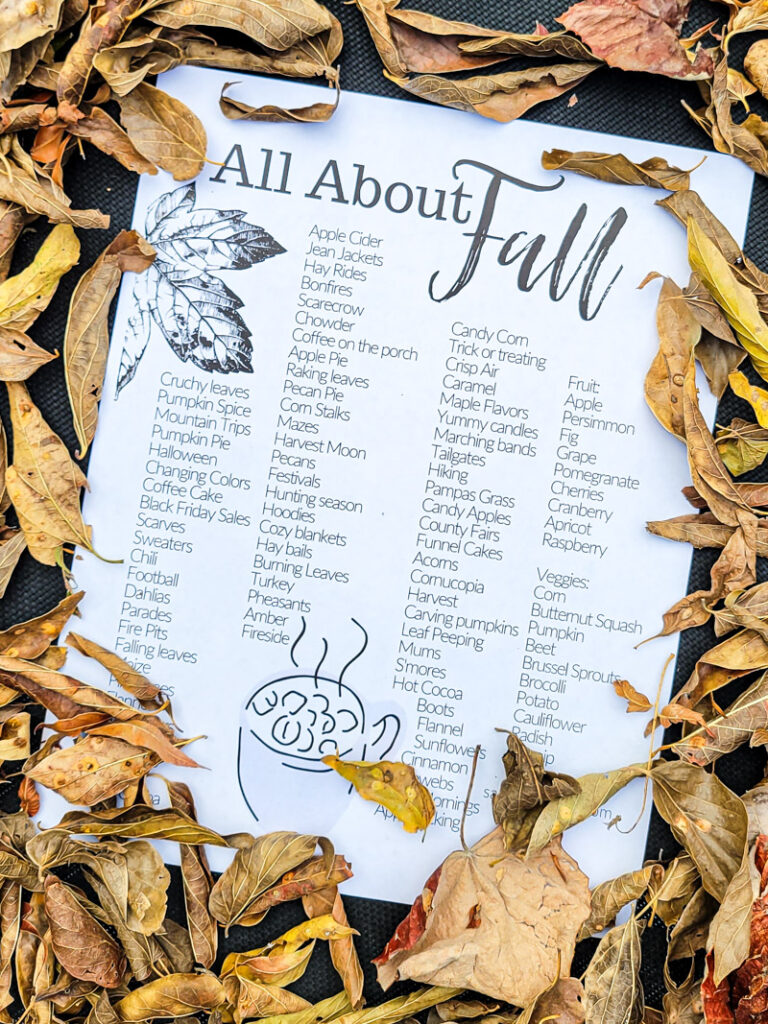 All about fall inspiration here-- all the fall smells, fall smells, sights, activities and feels to inspire you for your fall decorating!
