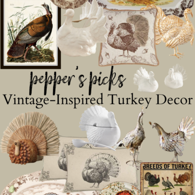 Vintage-Inspired Turkey Decor