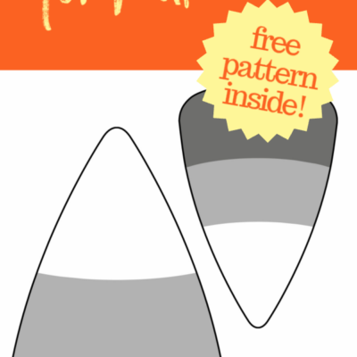 DIY Candy Corn Decor with Free Pattern