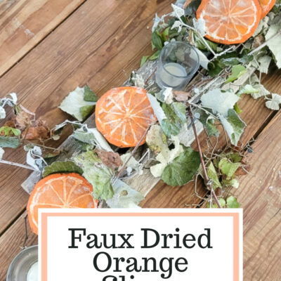 Faux Dried Orange Slices from Cardboard