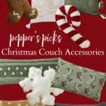 Here are some GORGEOUS Christmas couch accessories you NEED to see if you love cozy, warm, trendy, and whimsical!