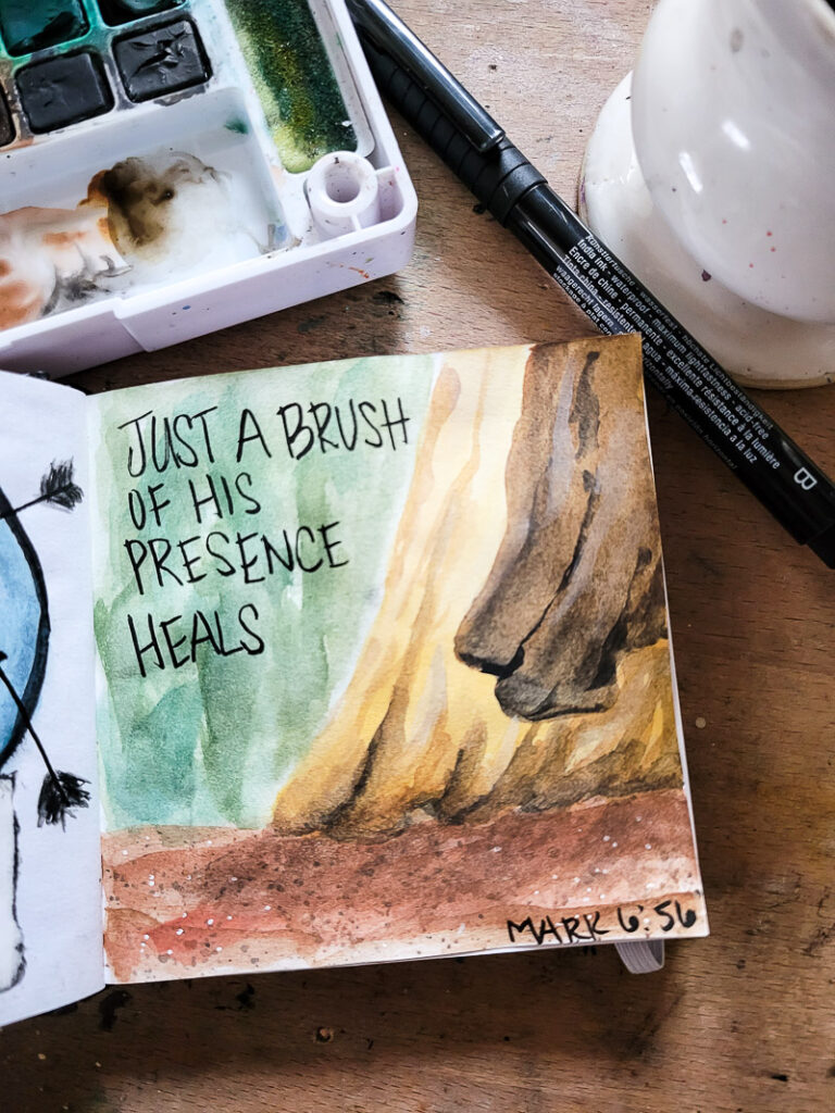 Faith art journaling examples for bible journal beginners. Need ideas, inspiration and motivation for how to draw your Bible thoughts? Here you go, a few ideas on how to bring the Bible to life through art! #biblejournalingtips #faithartideas #scripturejournaling